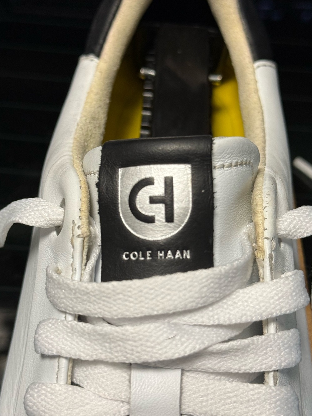 Cole Haan Grandpro Topspin Leather Sneakers White/Tan Women’s Size: 7M (W22707) - Picture 11 of 14